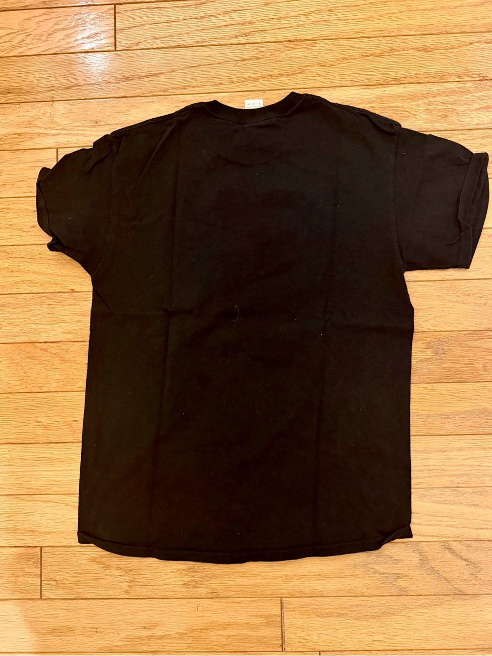 Gildan Black Short-Sleeve Tee with Red & White Vertical Green Graphic - Picture 2 of 2
